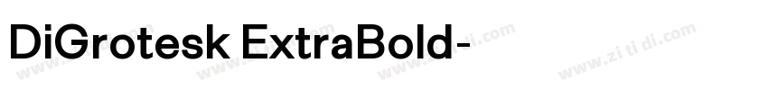 DiGrotesk ExtraBold字体转换